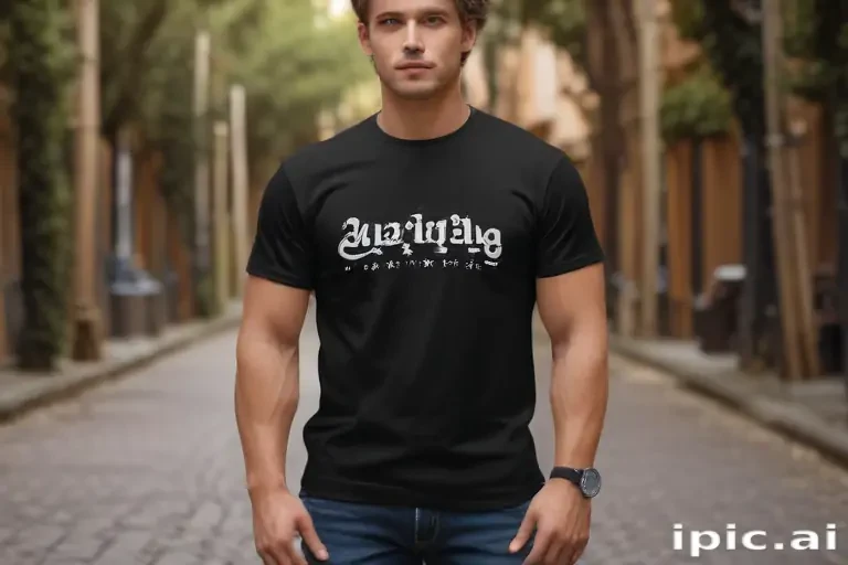 mockup tshirt black