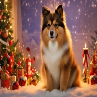dog christmas backgrounds