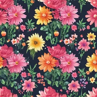 pixel flowers