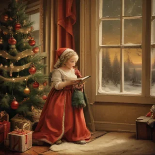 merry christmas vintage images