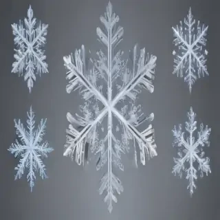 transparent background snowflake clipart