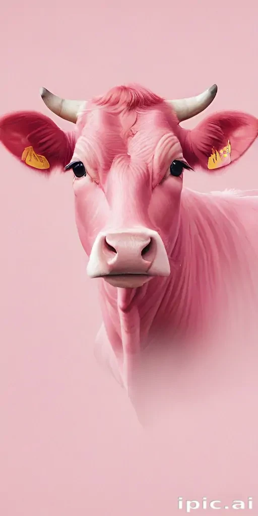 pink cow wallpaper