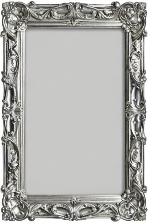 silver frame png
