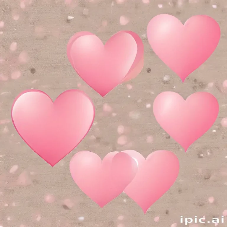 pink hearts clipart