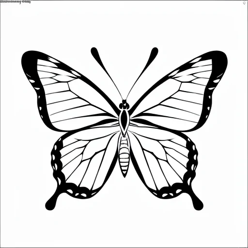 outline drawing of a butterfly