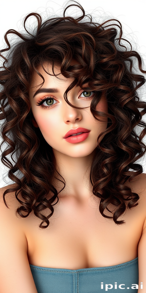 curly hair png