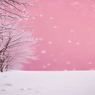 pink winter background