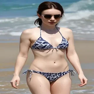 Lily Collins in bikini
