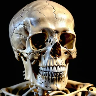 skeleton head photo