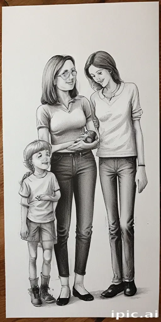 drawings of family