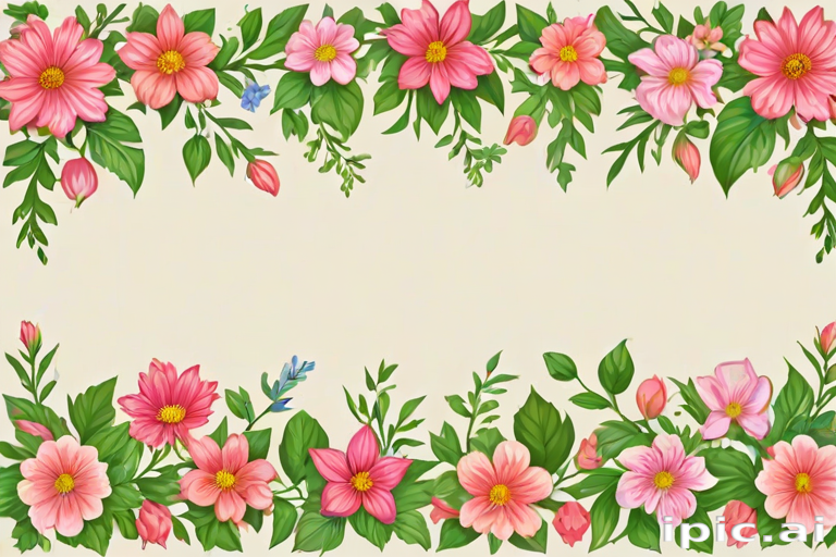 clipart borders flowers