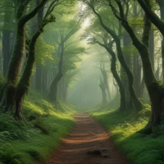 green forest aesthetic