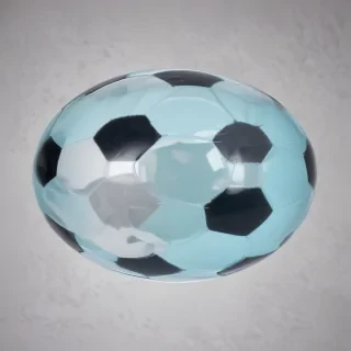 transparent soccer ball