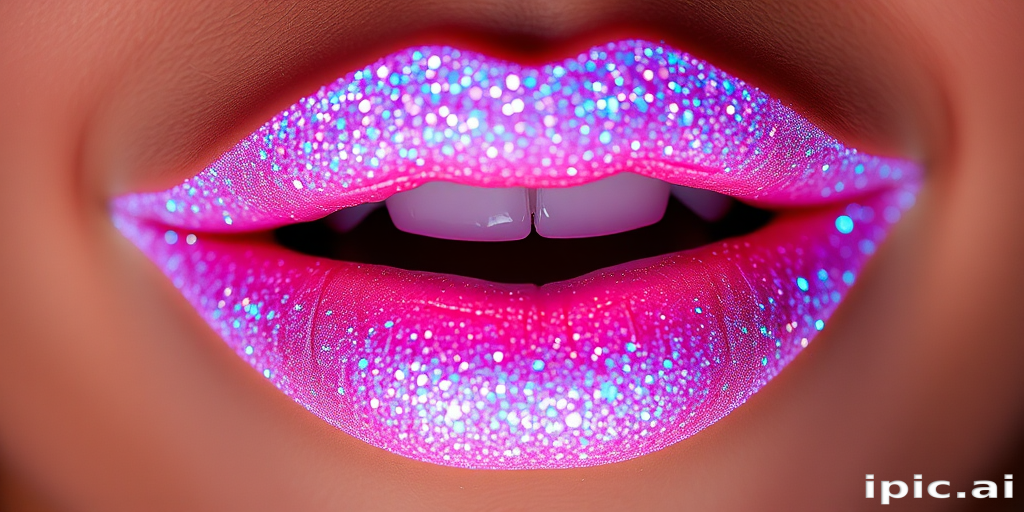 Dazzling Diamond Dust illuminates lips with a sheer base and holographic sparkle, creating a mesmerizing effect that catches the light from every angle.