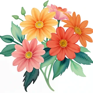 watercolour flowers png