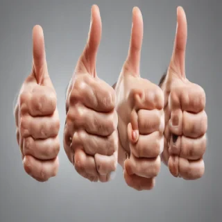transparent thumbs up