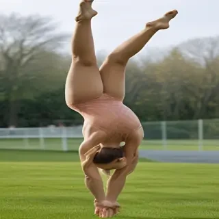 transparent gymnast