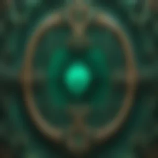 emerald green background