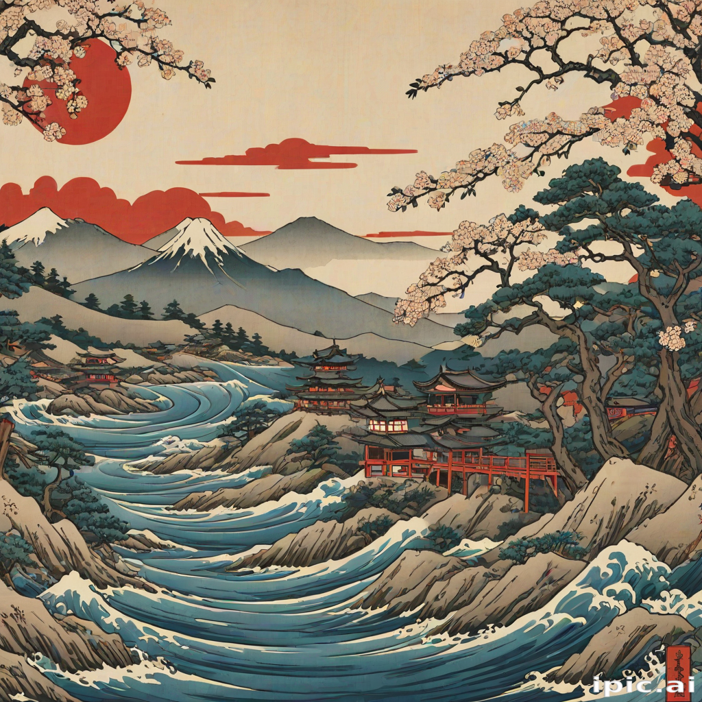 ukiyo e wallpaper