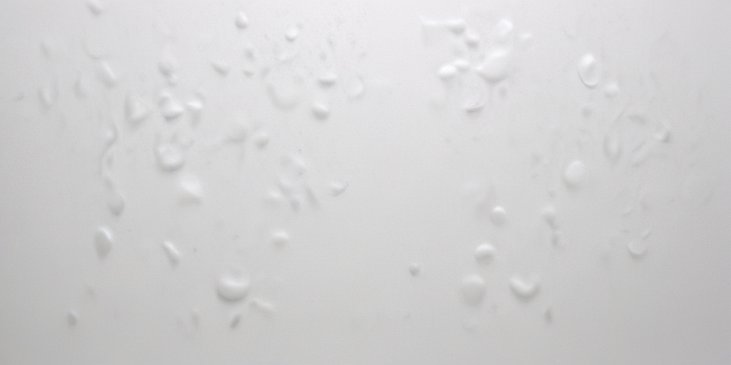Delicate Water Droplets on a Smooth White Surface Creating a Tranquil Scene