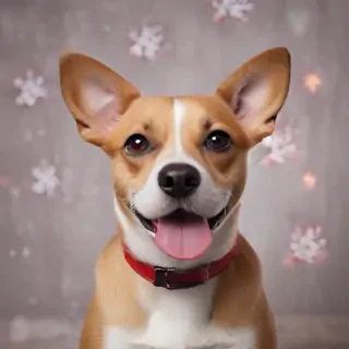 christmas dog background