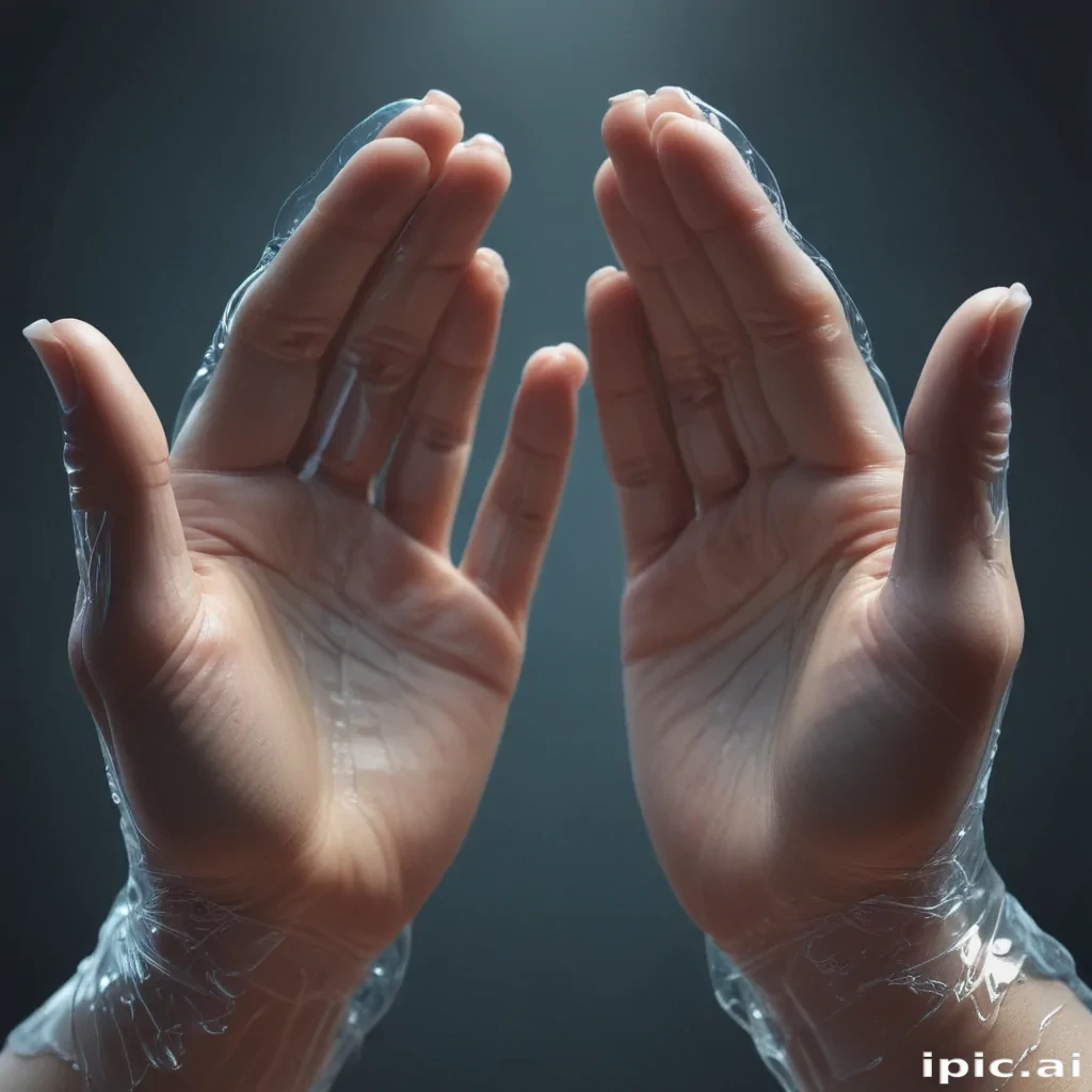 transparent prayer hands
