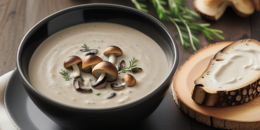 roasted cream of mushroom soup
