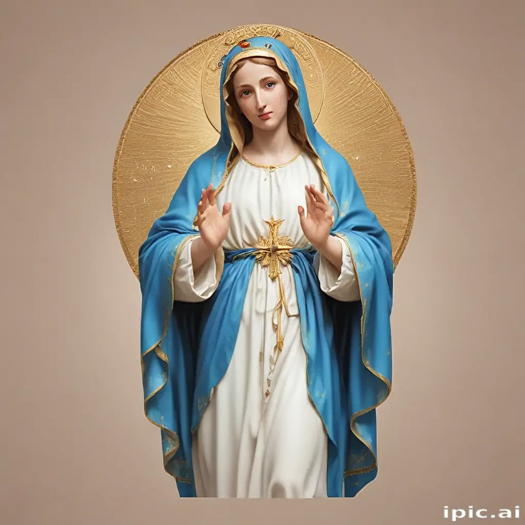 virgin mary clip art