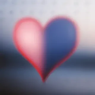 blurry heart