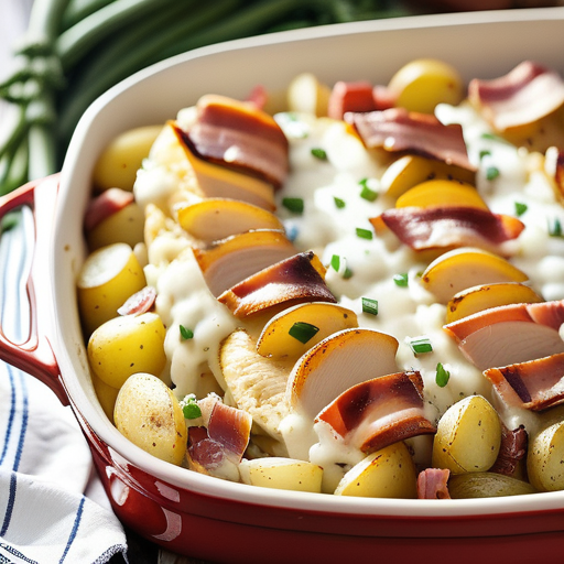 chicken bacon ranch potato bake