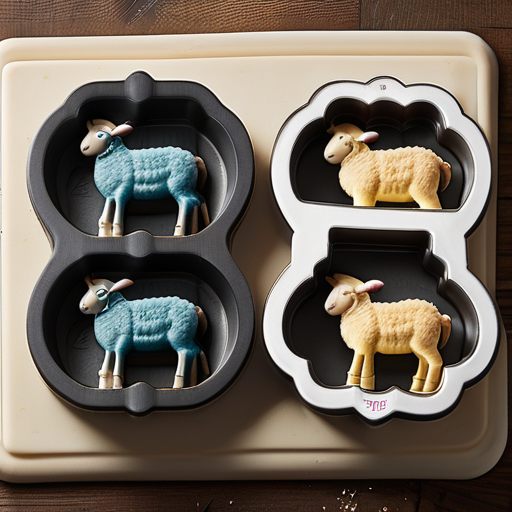 cast iron lamb cake mold