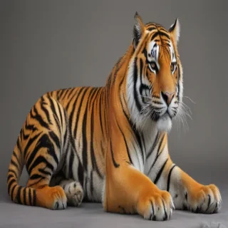 transparent tiger