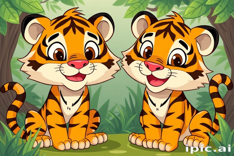 cartoon tigers