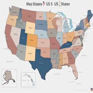 map of us states