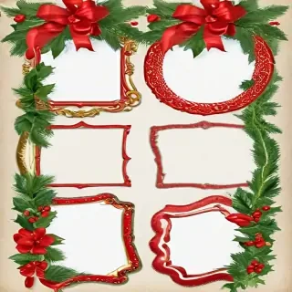 christmas clip art frames
