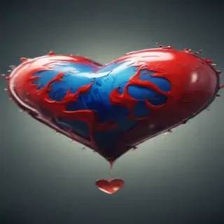 blurry heart