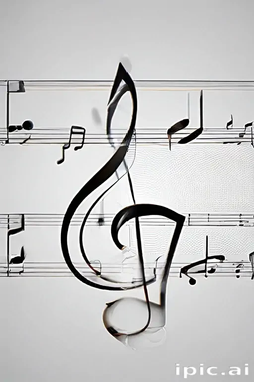 transparent music notes