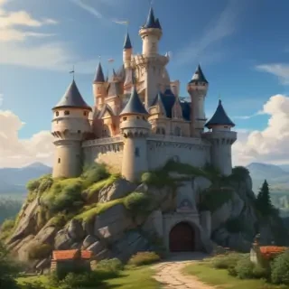 castle in cartoon