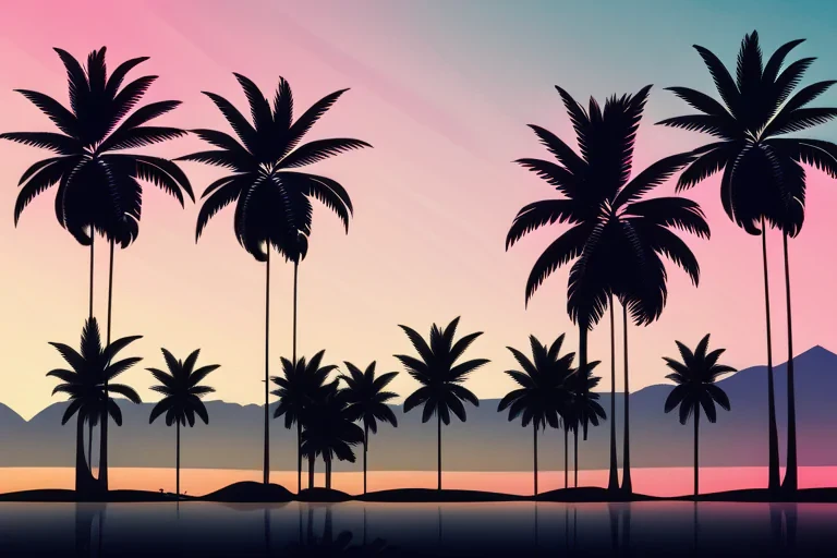 palm trees background