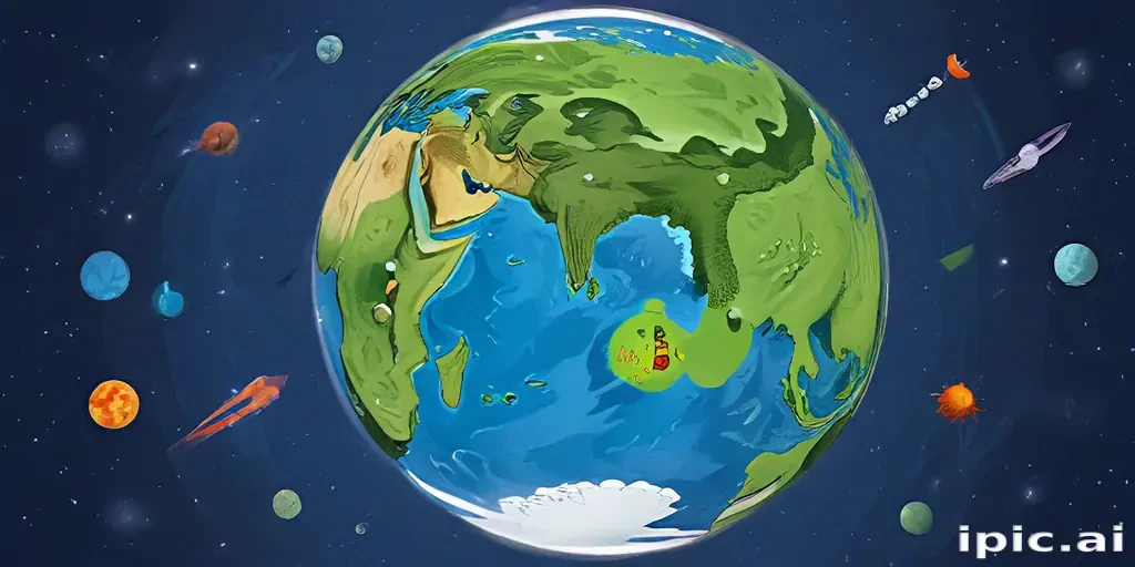 cartoon picture of planet earth