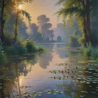 monet paintings wallpaper