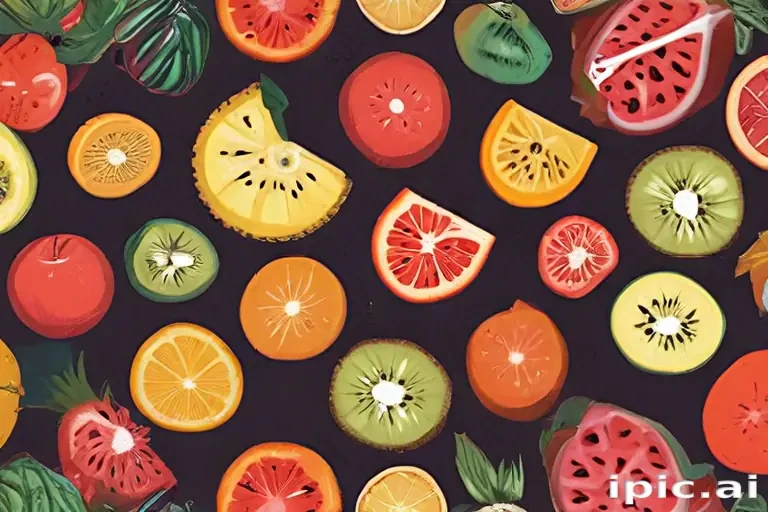 aesthetic fruit background