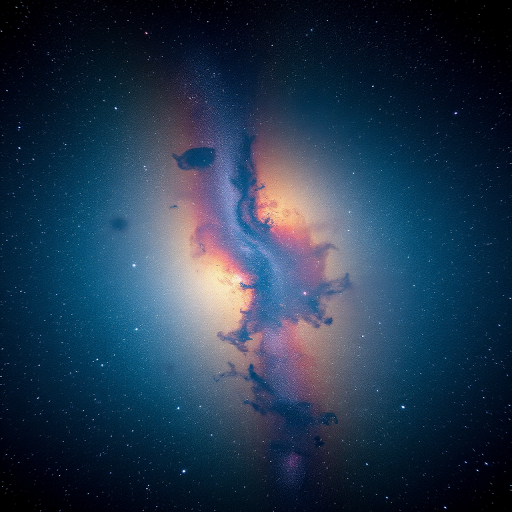 Capture a wide-field view of a vibrant galaxy filled with bright stars and nebulae, using a Canon EOS R5 camera with a 24mm f/1.4 lens, aperture set to f/2.8, ISO 1600, and a 20-second exposure time to enhance details and colors in the night sky.