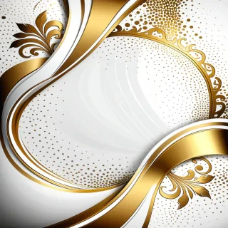 white and gold background