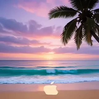 ios beach wallpaper