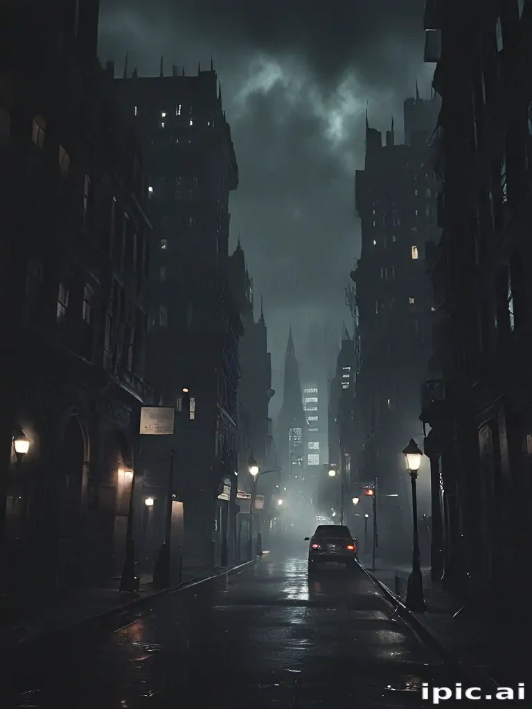 dark city background