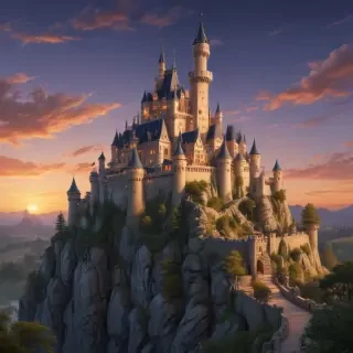 castle in cartoon