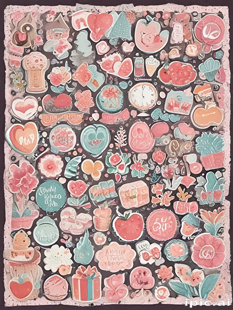 scrapbook stickers png