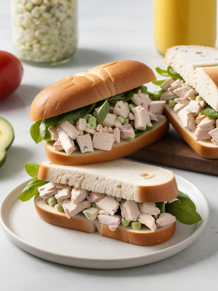 what goes with chicken salad sandwiches