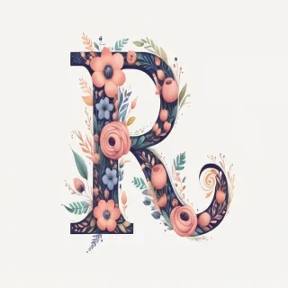 floral font